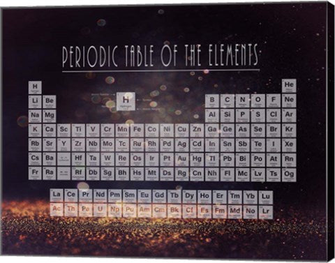 Periodic Table Gold Dust - Purple by Color Me Happy