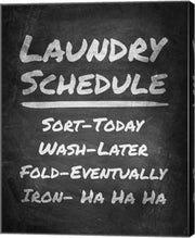 Laundry Schedule Chalkboard by Color Me Happy