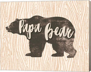 Papa Bear Silhouette by Color Me Happy