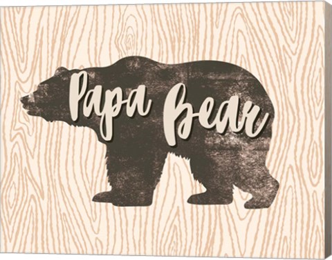 Papa Bear Silhouette by Color Me Happy