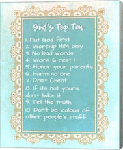 God's Top Ten Blue and Gold Design by Inspire Me
