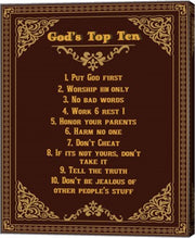 God's Top Ten Brown and Gold Design by Inspire Me