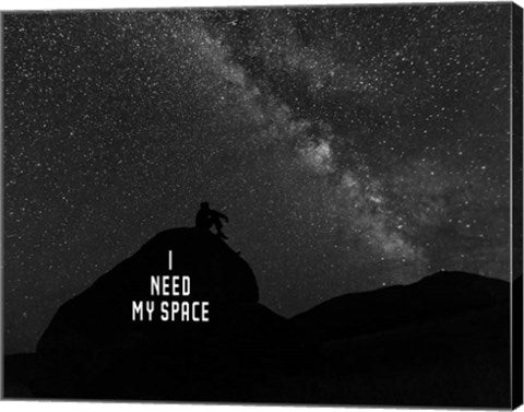 I Need My Space - Black and White by Color Me Happy