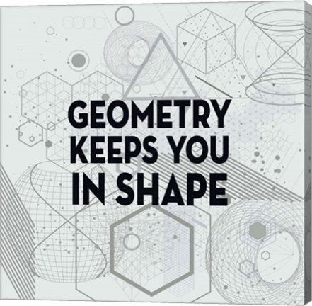 Geometry Keeps You In Shape Light Pattern by Color Me Happy