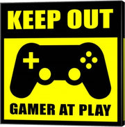 Keep Out Gamers At Play by Color Me Happy