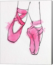 Ballet Shoes En Pointe Pink Watercolor Part II by Color Me Happy