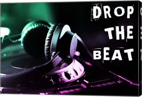 Drop The Beat - Green and Pink by Color Me Happy