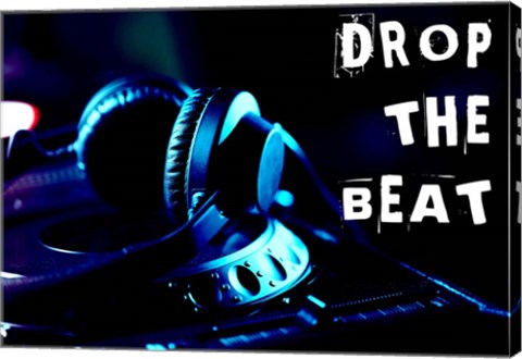 Drop The Beat - Navy and Cyan by Color Me Happy