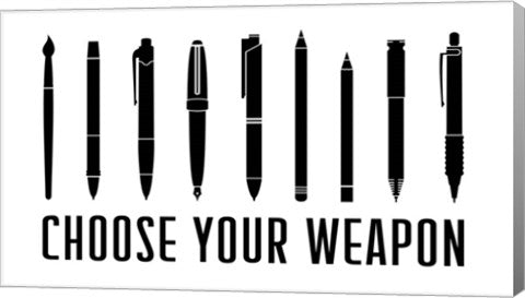 Choose Your Weapon - White by Color Me Happy