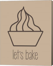 Let's Bake - Dessert V Brown by Color Me Happy