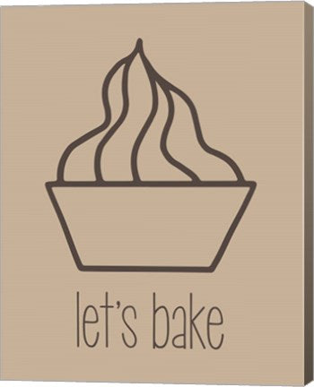 Let's Bake - Dessert V Brown by Color Me Happy