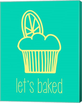 Let's Bake - Dessert IV Teal by Color Me Happy