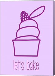 Let's Bake - Dessert III Purple by Color Me Happy