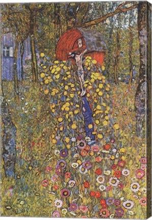 Farmers Garden with Crucifix by Gustav Klimt