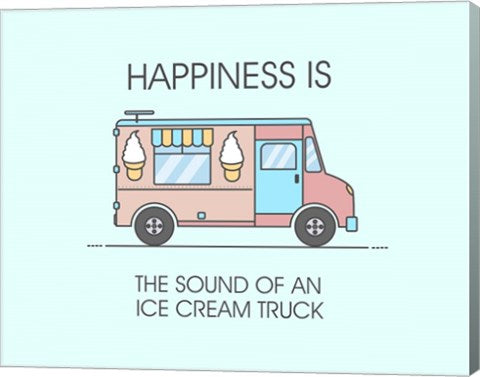 Ice Cream Truck Pink by Color Me Happy
