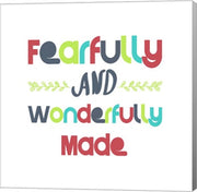 Fearfully and Wonderfully Made - Red and Blue by Color Me Happy