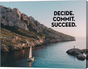 Decide Commit Succeed - Sailboat Color by Color Me Happy