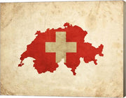 Map with Flag Overlay Switzerland by Color Me Happy