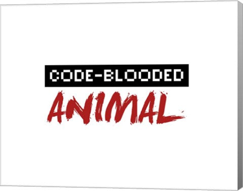 Code-Blooded Animal - White by Color Me Happy