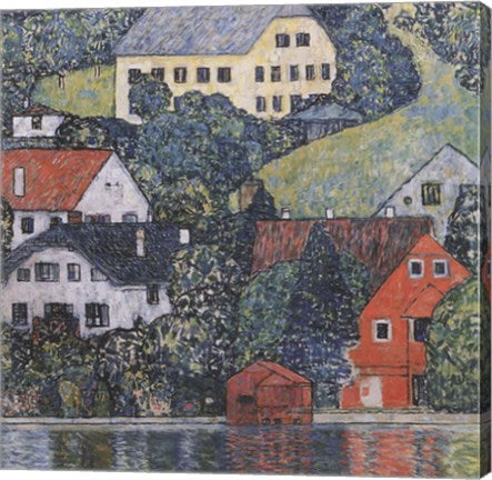 Houses at Unterach on the Attersee by Gustav Klimt