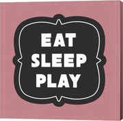 Eat Sleep Play Football - Pink Part II by Sports Mania