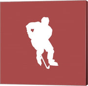 Hockey Player Silhouette - Part I by Sports Mania