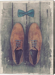 Vintage Fashion Bow Tie and Shoes - Brown by Color Me Happy