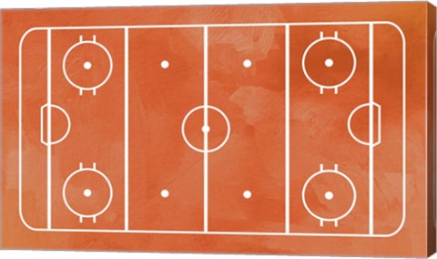 Ice Hockey Rink Orange Paint by Sports Mania