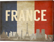 Paris, France - Flags and Skyline by Take Me Away