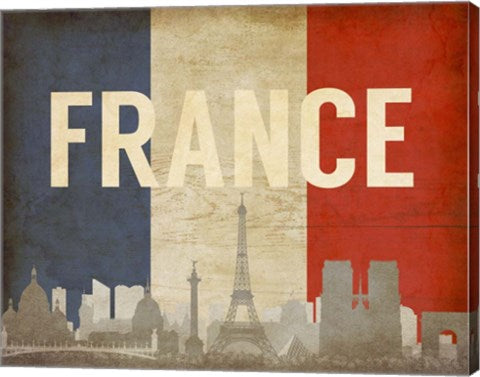 Paris, France - Flags and Skyline by Take Me Away