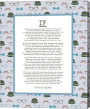 If by Rudyard Kipling - Retro Blue by Quote Master