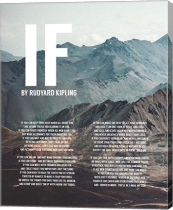 If by Rudyard Kipling - Mountains by Quote Master