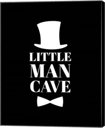 Little Man Cave Top Hat and Bow Tie - Black by Color Me Happy
