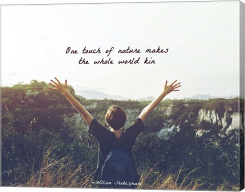 One Touch of Nature Shakespeare Hiker Color by Quote Master