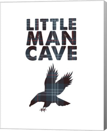 Little Man Cave - Eagle Blue Plaid by Color Me Happy