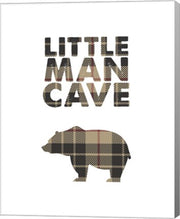 Little Man Cave - Bear Tan Plaid by Color Me Happy
