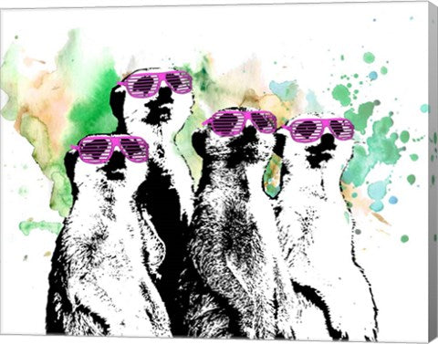 Hip Family Portrait - Pink Glasses by Color Me Happy