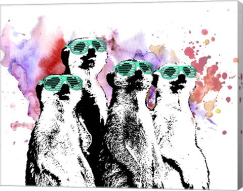Hip Family Portrait - Aqua Glasses by Color Me Happy