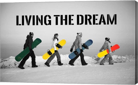 Living The Dream - Pop Of Color Snowboards by Sports Mania