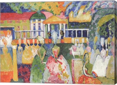 Ladies in Crinolines, 1909 by Wassily Kandinsky