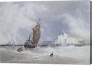 Pilot Boat Off Feecamp, Normandy by Charles Burton Barber