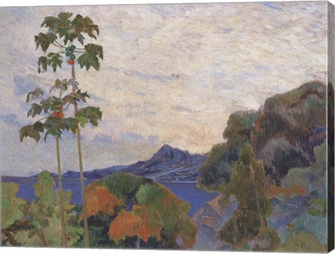 Martinique Landscape (detail) by Paul Gauguin