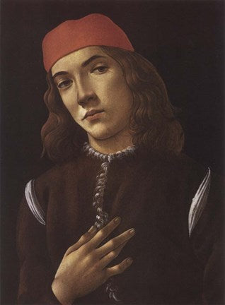Portrait of Youth by Sandro Botticelli
