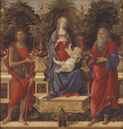Enthroned Madonna with Child and Saints by Sandro Botticelli