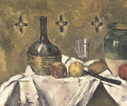 Glass and Fruit Flask by Paul Cezanne