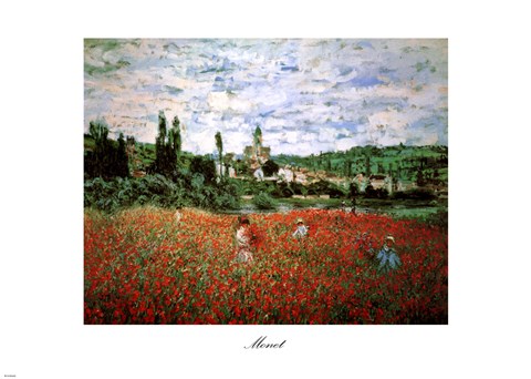 Field of Poppies, Vetheuil by Claude Monet