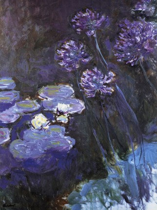 Waterlillies and Agapanthus by Claude Monet
