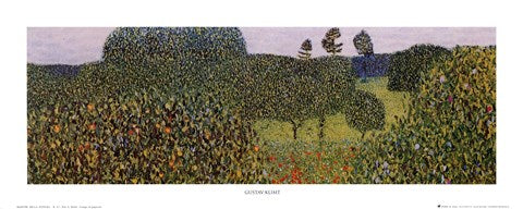 Field of Poppies, c.1907 (detail) by Gustav Klimt