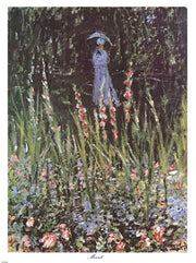 Madame Monet in Her Garden at Giverny by Claude Monet