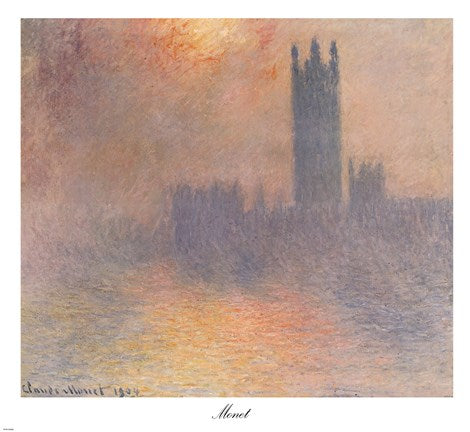 London Houses of Parliament by Claude Monet